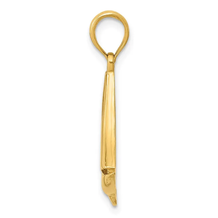PreStyled Sets 14k Yellow Gold Sailboat Pendant Goldia