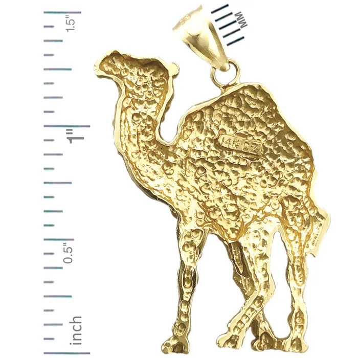 PreStyled Sets Goldia 14K Gold 36MM Camel Pendant