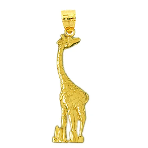 PreStyled Sets Goldia 14K Gold 38MM Giraffe Pendant