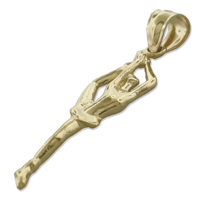 PreStyled Sets Goldia 14K Gold Female Gymnast Pendant