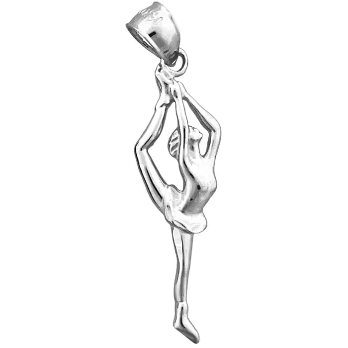 PreStyled Sets Goldia 14K Gold Female Gymnast Pendant