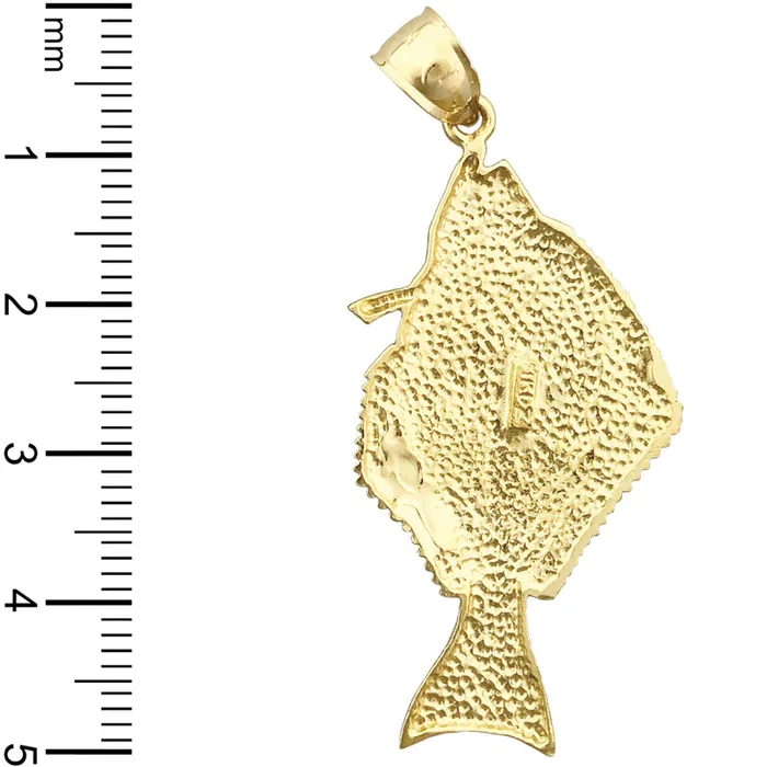 PreStyled Sets Goldia 14K Gold Halibut Pendant
