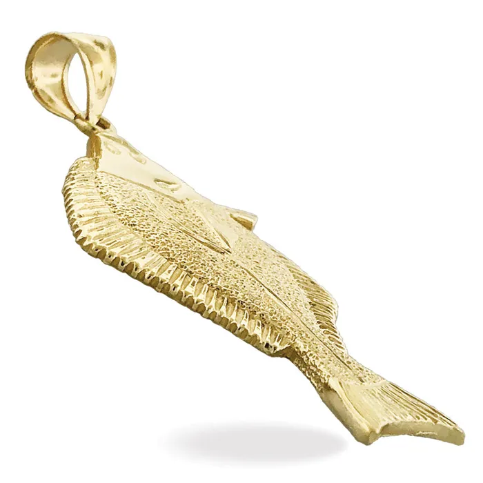 PreStyled Sets Goldia 14K Gold Halibut Pendant