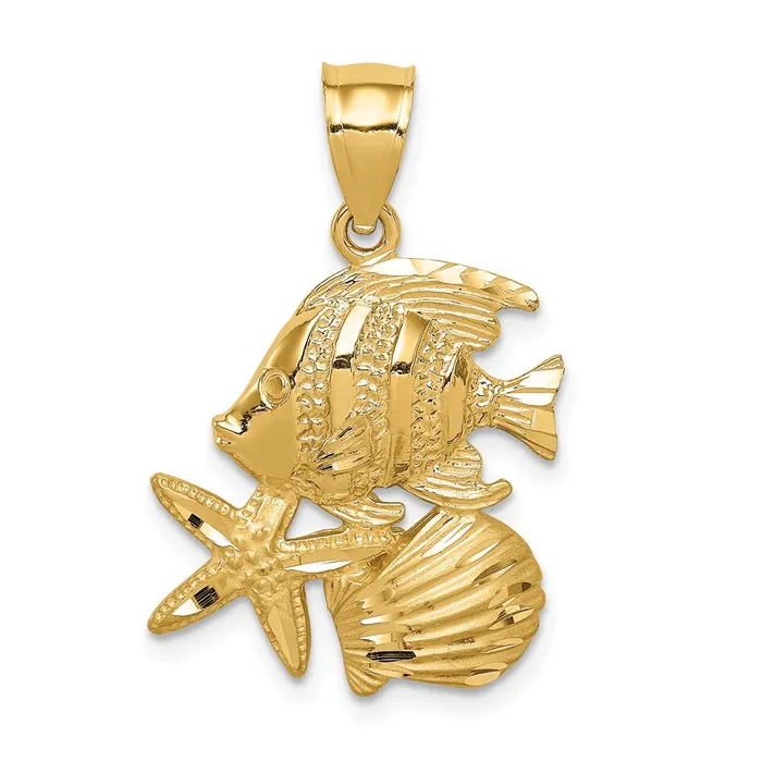 PreStyled Sets Goldia 14k Yellow Gold DC Sea Life Pendant