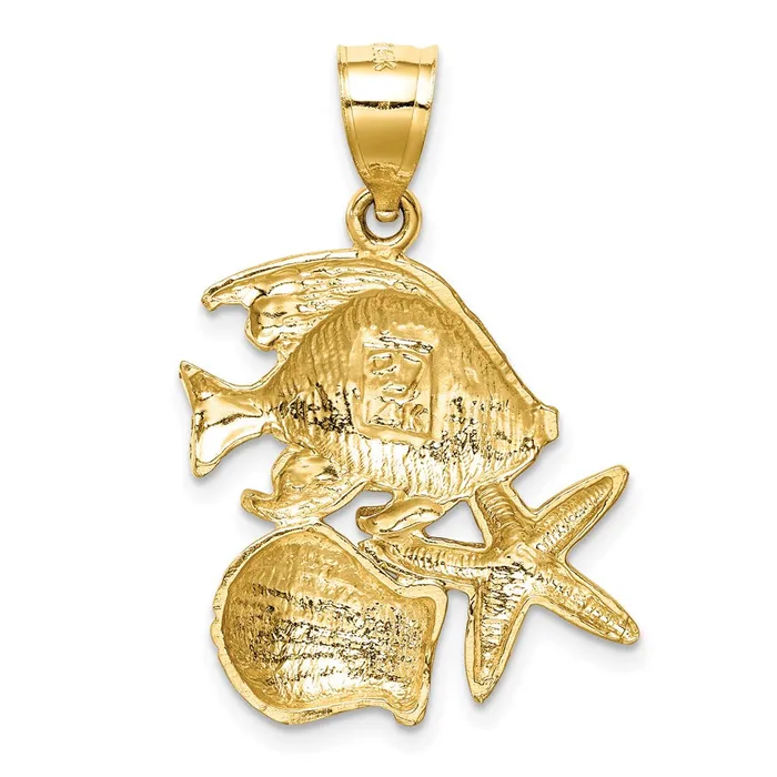 PreStyled Sets Goldia 14k Yellow Gold DC Sea Life Pendant