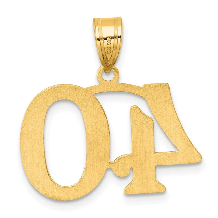 PreStyled Sets Goldia 14k Yellow Gold Polished Number 40 Pendant