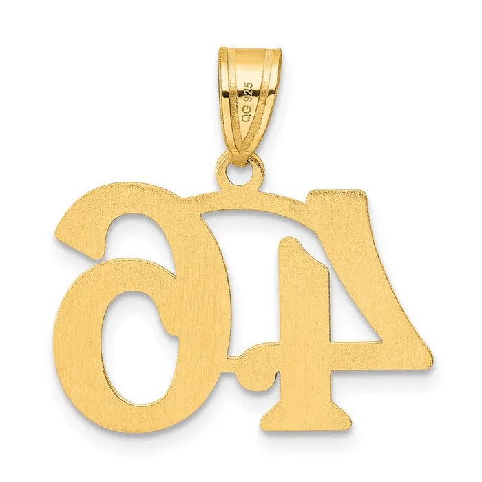 PreStyled Sets Goldia 14k Yellow Gold Polished Number 46 Pendant