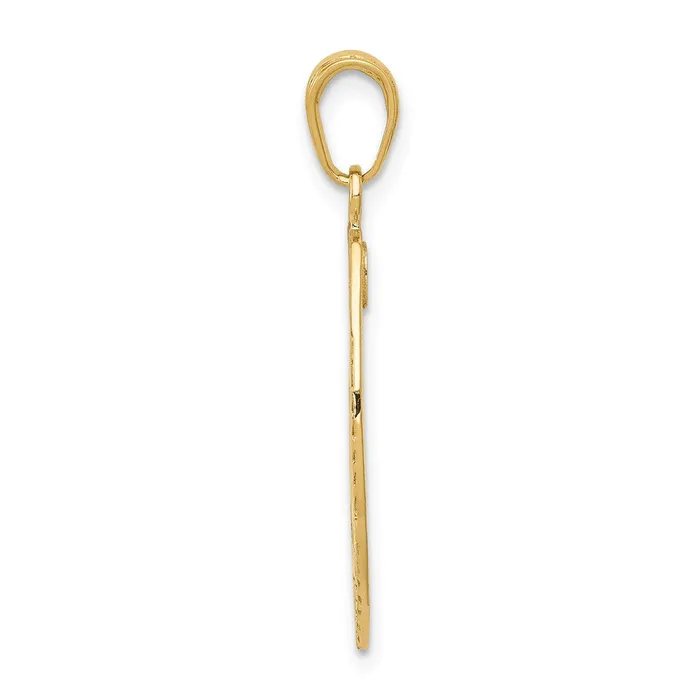 PreStyled Sets Goldia 14k Yellow Gold Polished Police Badge Pendant