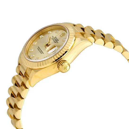 PreStyled Sets Original Rolex LadyDatejust 28 Champagne Dial 18K Yellow Gold President Automatic Ladies Watch 279178CDP JMS always PreStyled Sets Original Rolex LadyDatejust 28 Champagne Dial 18K Yellow Gold President Automatic Ladies Watch 279178CDP JMS always