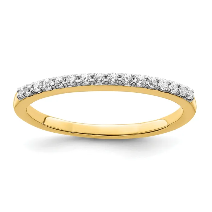 Rings 017ct CZ Solid Real 14k Polished Matching Wedding Wedding Band Ring Goldia Rings 017ct CZ Solid Real 14k Polished Matching Wedding Wedding Band Ring Goldia