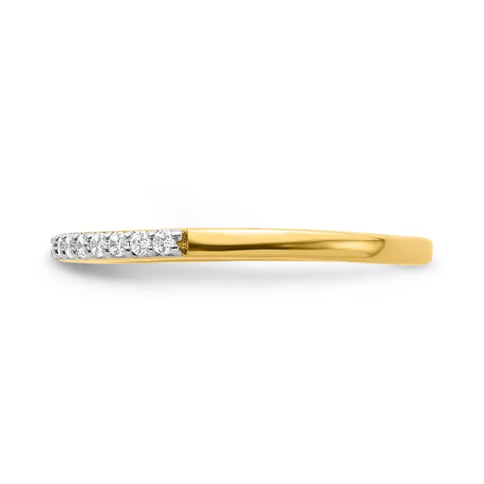 Rings 017ct CZ Solid Real 14k Polished Matching Wedding Wedding Band Ring Goldia
