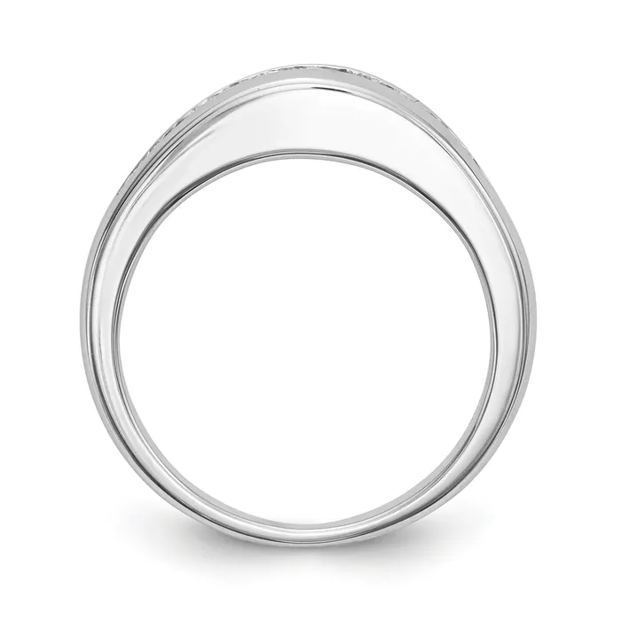 Rings 040ct CZ Solid Real 14k White Gold Wedding Wedding Band Ring Goldia