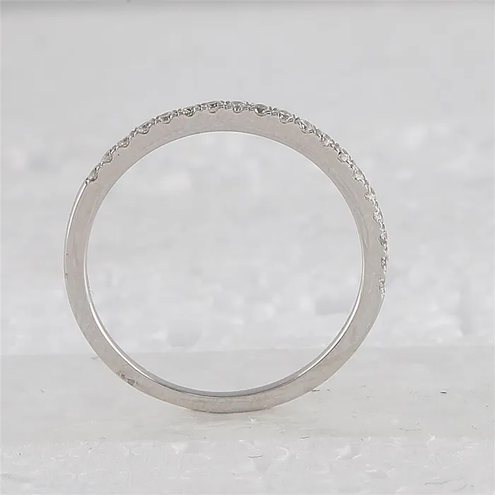 Rings 14k White Gold Diamond Slender Halo Bridal Wedding Ring Set 34 Cttw Certified gndatlanta