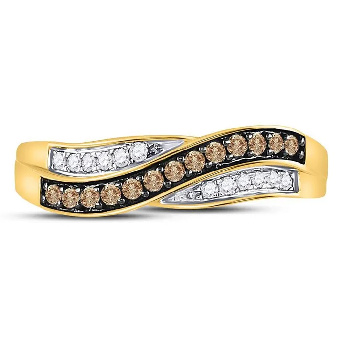 Rings gndatlanta 14CTWDiamond NATURAL BROWN RING