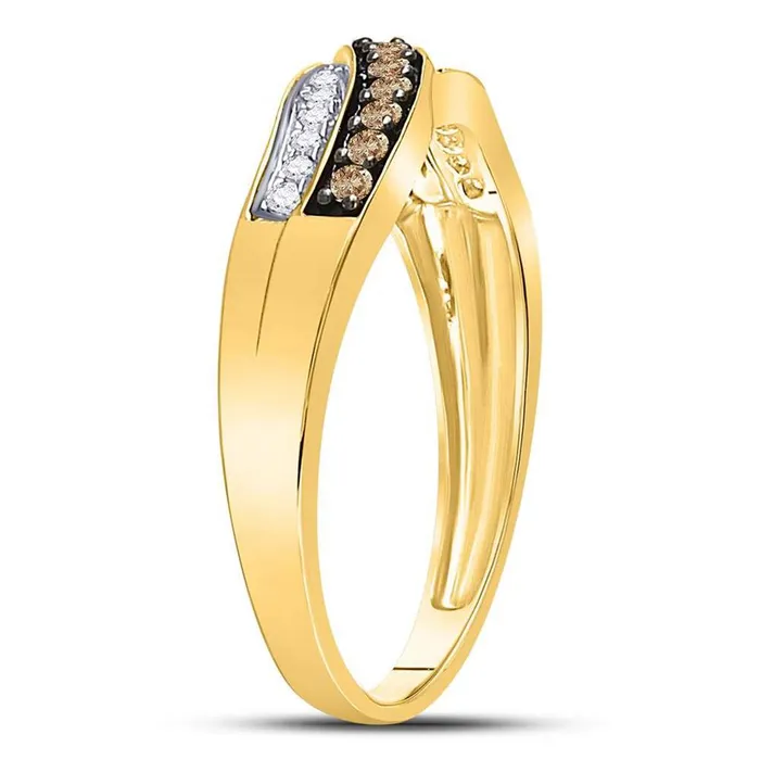 Rings gndatlanta 14CTWDiamond NATURAL BROWN RING