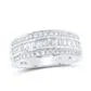 Rings gndatlanta 10k White Gold Baguette Diamond Band Ring 78 Cttw