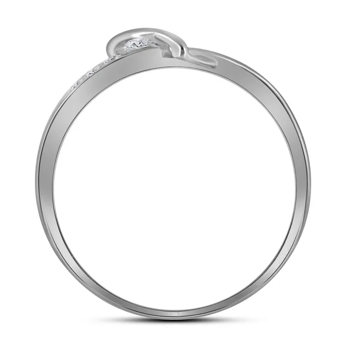 Rings gndatlanta 14k White Gold Round Diamond Heart Ring 120 Cttw