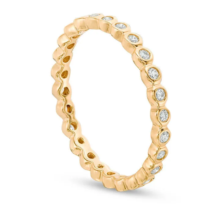 Rings Goldia 033 CT TW Natural Diamond Eternity Band in Solid 14K Gold Rings Goldia 033 CT TW Natural Diamond Eternity Band in Solid 14K Gold
