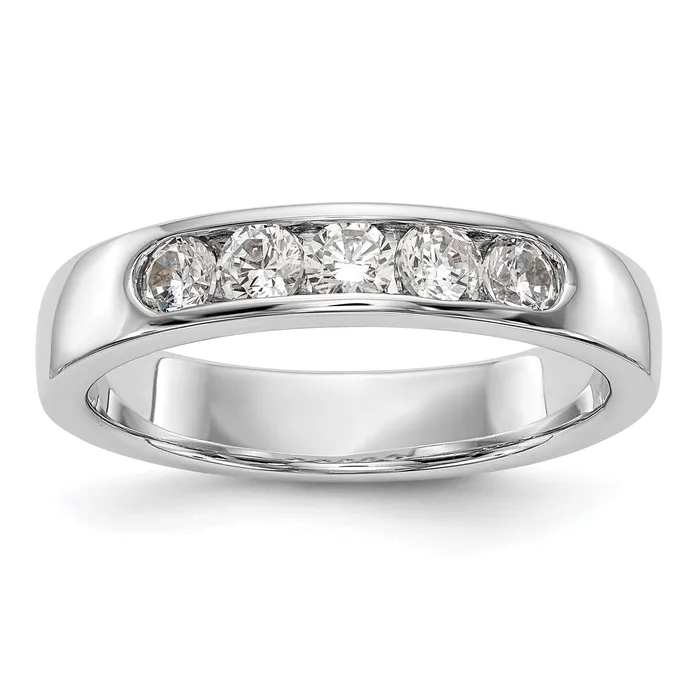 Rings Goldia 047ct CZ Solid Real 14K White Gold 529mm Stone Wedding Band Ring Rings Goldia 047ct CZ Solid Real 14K White Gold 529mm Stone Wedding Band Ring