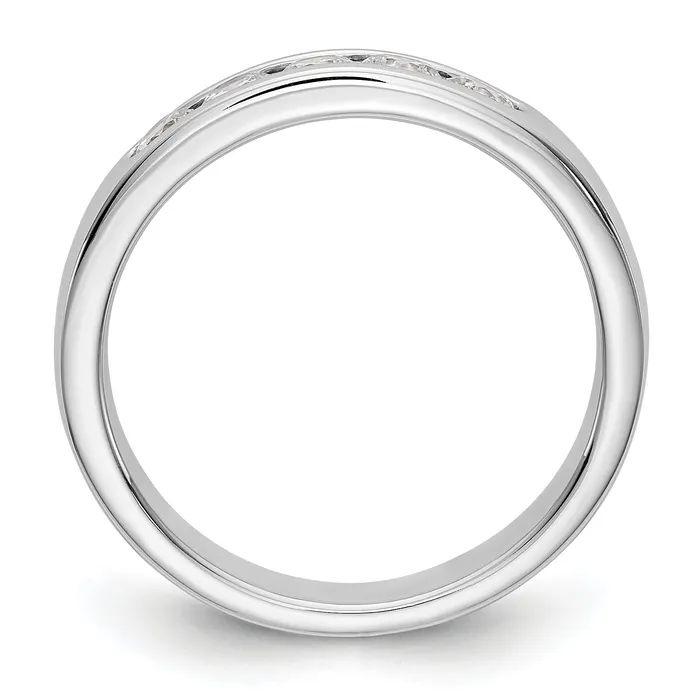 Rings Goldia 047ct CZ Solid Real 14K White Gold 529mm Stone Wedding Band Ring