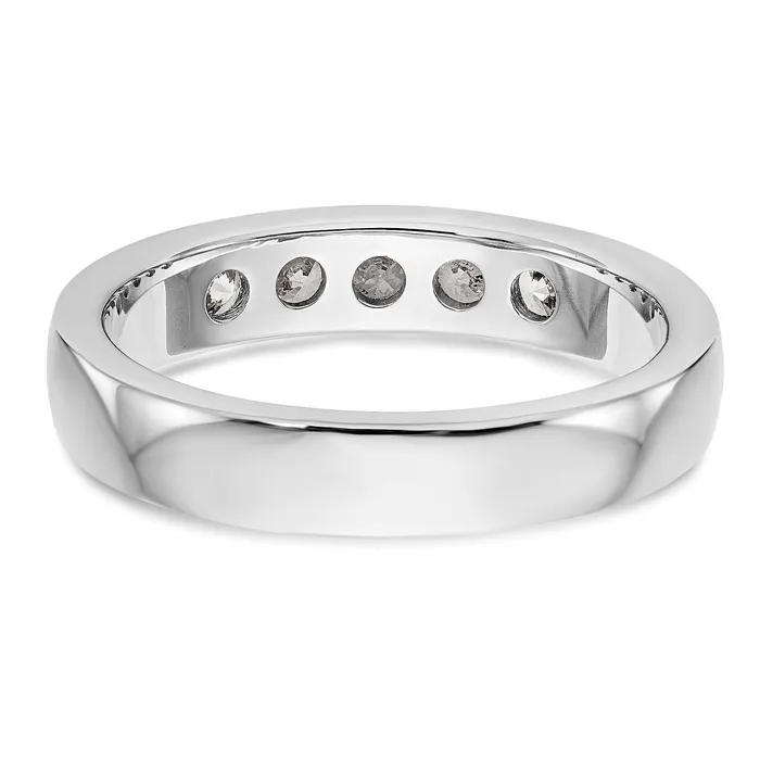 Rings Goldia 047ct CZ Solid Real 14K White Gold 529mm Stone Wedding Band Ring