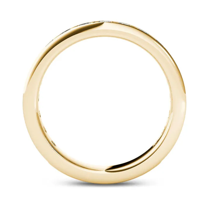 Rings Goldia 10 CT TW Natural Diamond Wedding Band in Solid 10K Yellow Gold Rings Goldia 10 CT TW Natural Diamond Wedding Band in Solid 10K Yellow Gold