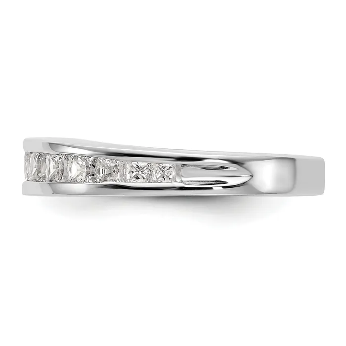 Rings Goldia 115ct CZ Solid Real 14k White Gold Wedding Wedding Band Ring