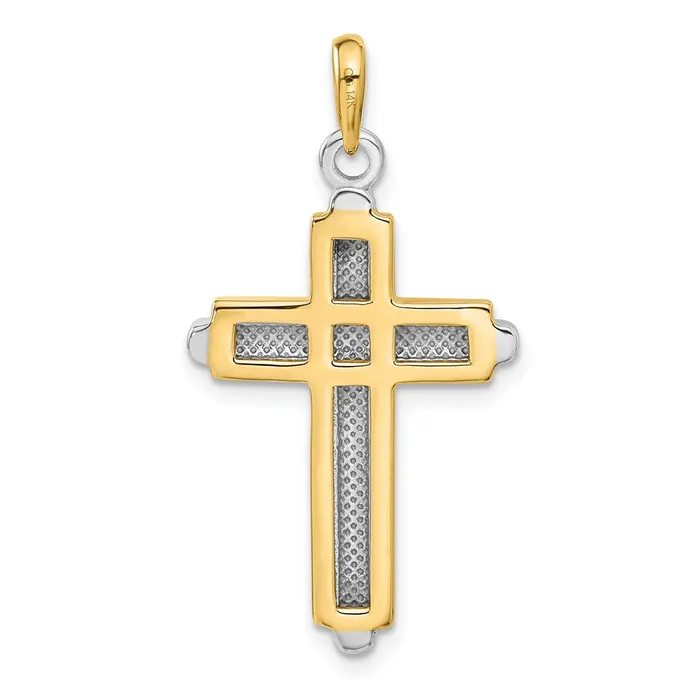 Rings Goldia 14k Twotone Gold Cross Pendant