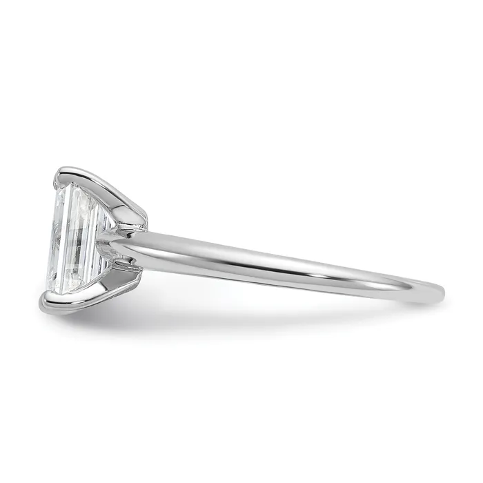 Rings Goldia 14k White Gold 1 12 Ct Certified Lab Grown Diamond VSSI G Emerald Solitare Engagement Ring