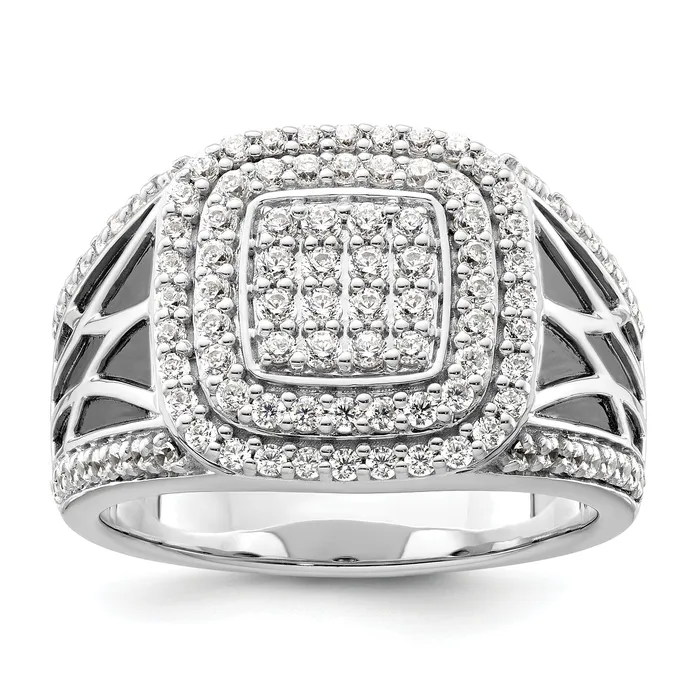 Rings Goldia 14k White Gold 1 18 Ct Lab Grown Diamond VSSI G Side Design Mens Ring Rings Goldia 14k White Gold 1 18 Ct Lab Grown Diamond VSSI G Side Design Mens Ring