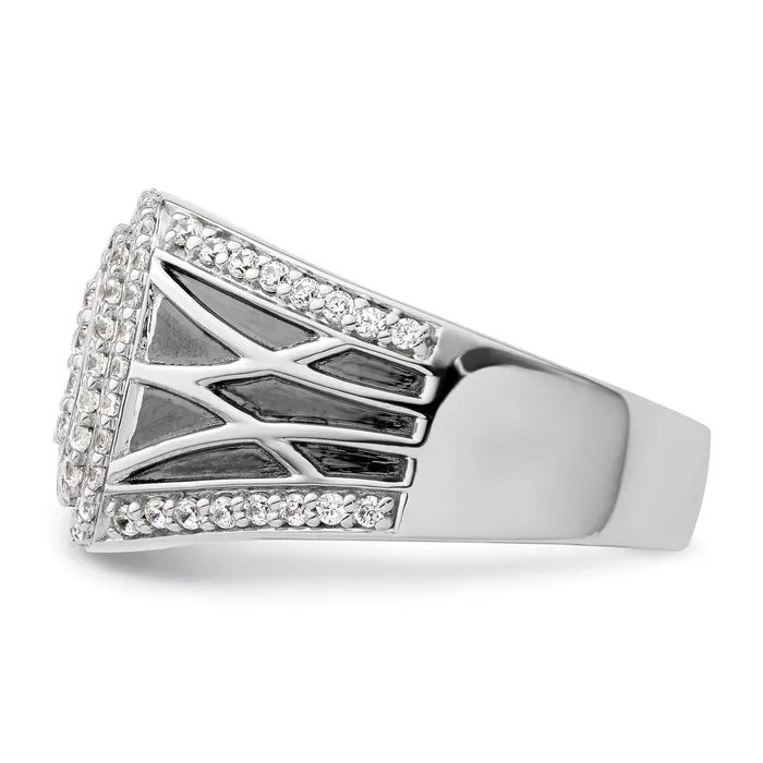 Rings Goldia 14k White Gold 1 18 Ct Lab Grown Diamond VSSI G Side Design Mens Ring