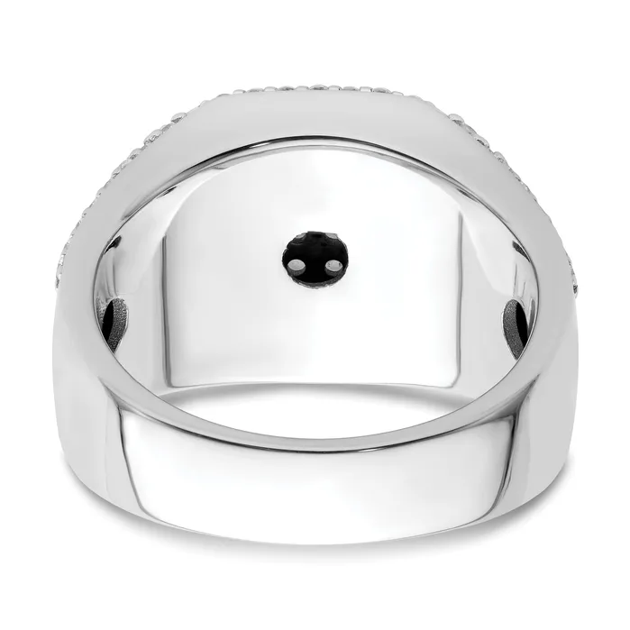 Rings Goldia 14k White Gold 1 18 Ct Lab Grown Diamond VSSI G Side Design Mens Ring