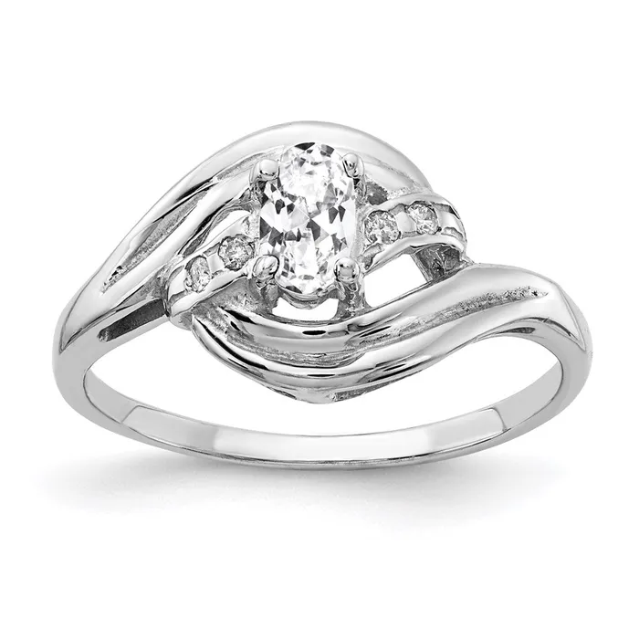 Rings Goldia 14k White Gold 5x3mm Oval Cubic Zirconia A Real Diamond ring Rings Goldia 14k White Gold 5x3mm Oval Cubic Zirconia A Real Diamond ring