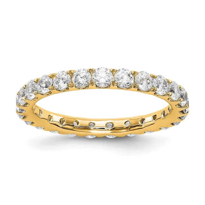 Rings Goldia 14k Yellow Gold 1 12 Ct Lab Grown Diamond VSSI G Shared Prong Eternity Band Ring Rings Goldia 14k Yellow Gold 1 12 Ct Lab Grown Diamond VSSI G Shared Prong Eternity Band Ring