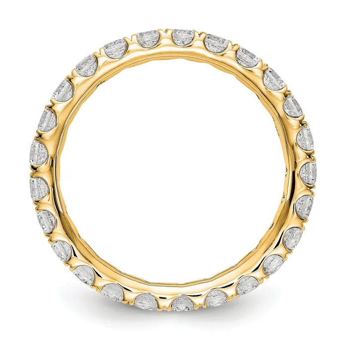 Rings Goldia 14k Yellow Gold 1 12 Ct Lab Grown Diamond VSSI G Shared Prong Eternity Band Ring
