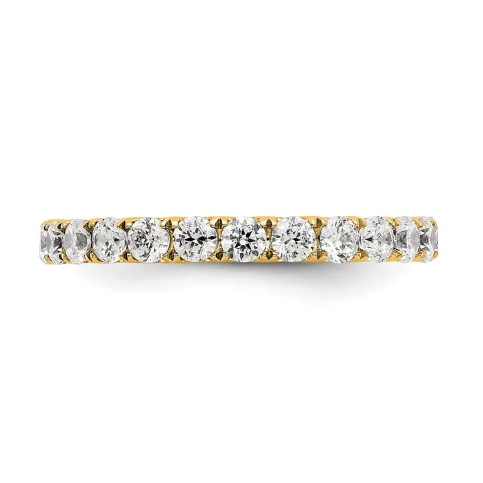Rings Goldia 14k Yellow Gold 1 12 Ct Lab Grown Diamond VSSI G Shared Prong Eternity Band Ring