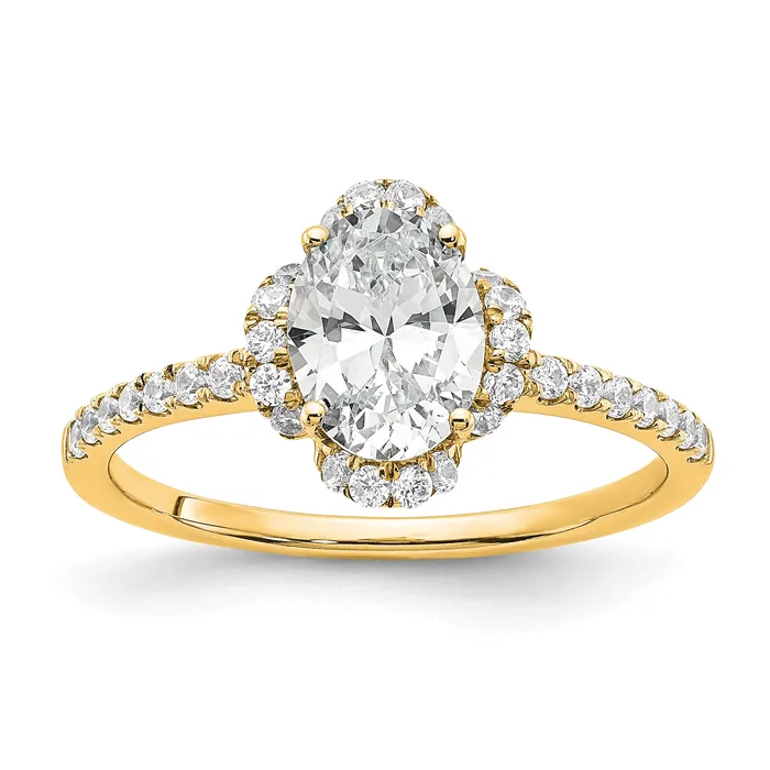 Rings Goldia 14k Yellow Gold Certified Lab Grown Diamond VSSI FGH Oval Engagement Ring Rings Goldia 14k Yellow Gold Certified Lab Grown Diamond VSSI FGH Oval Engagement Ring