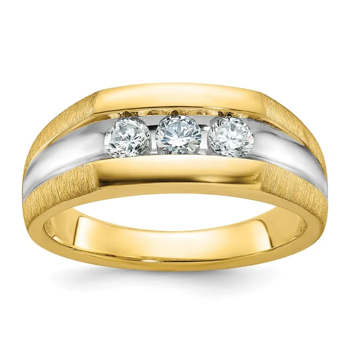Rings Goldia 14k Yellow u0026 Rhodium Gold with White Rhodium Mens 12 carat Diamond Complete Ring Rings Goldia 14k Yellow u0026 Rhodium Gold with White Rhodium Mens 12 carat Diamond Complete Ring