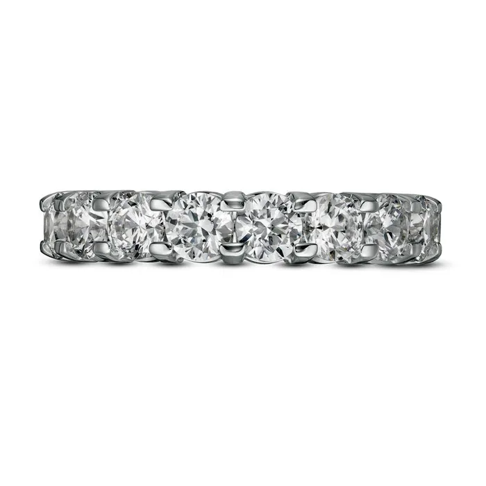 Rings Goldia 20 CT TW Natural Diamond Ten Stone Band in Solid 14K White Gold Rings Goldia 20 CT TW Natural Diamond Ten Stone Band in Solid 14K White Gold