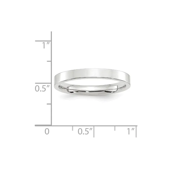 Rings Goldia Solid 10K White Gold 3mm Standard Flat Comfort Fit MensWomens Wedding Band Ring Size 9 Rings Goldia Solid 10K White Gold 3mm Standard Flat Comfort Fit MensWomens Wedding Band Ring Size 9