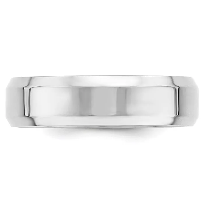 Rings Goldia Solid 10K White Gold 6mm Bevel Edge Comfort Fit MensWomens Wedding Band Ring Size 105 Rings Goldia Solid 10K White Gold 6mm Bevel Edge Comfort Fit MensWomens Wedding Band Ring Size 105