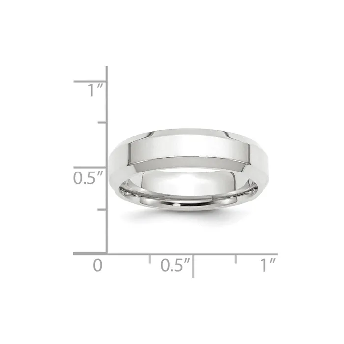 Rings Goldia Solid 10K White Gold 6mm Bevel Edge Comfort Fit MensWomens Wedding Band Ring Size 105 Rings Goldia Solid 10K White Gold 6mm Bevel Edge Comfort Fit MensWomens Wedding Band Ring Size 105