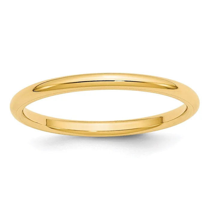 Rings Goldia Solid 10K Yellow Gold 2mm Standard Comfort Fit MensWomens Wedding Band Ring Size 115