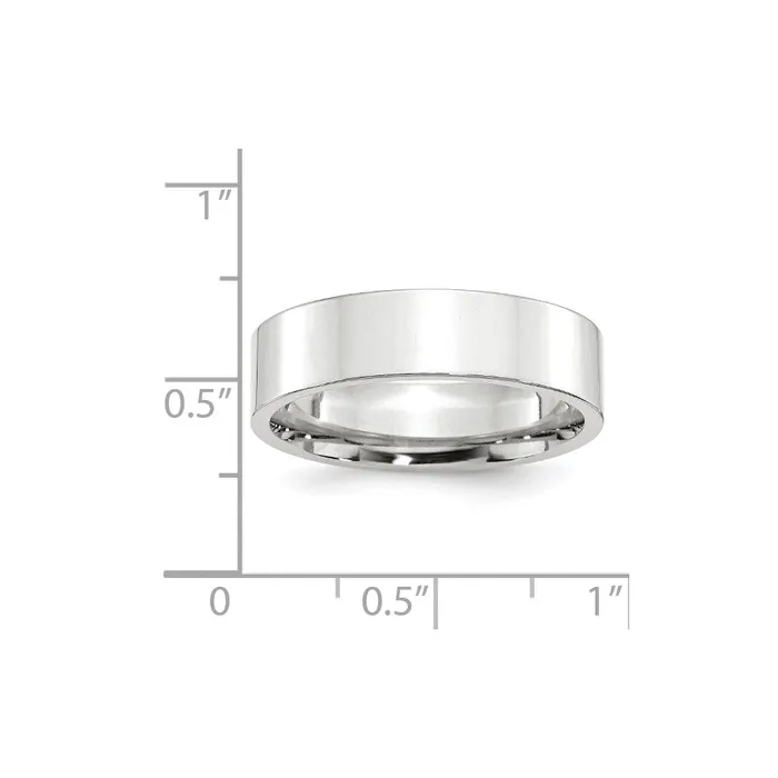 Rings Goldia Solid 14K White Gold 6mm Standard Flat Comfort Fit MensWomens Wedding Band Ring Size 95 Rings Goldia Solid 14K White Gold 6mm Standard Flat Comfort Fit MensWomens Wedding Band Ring Size 95