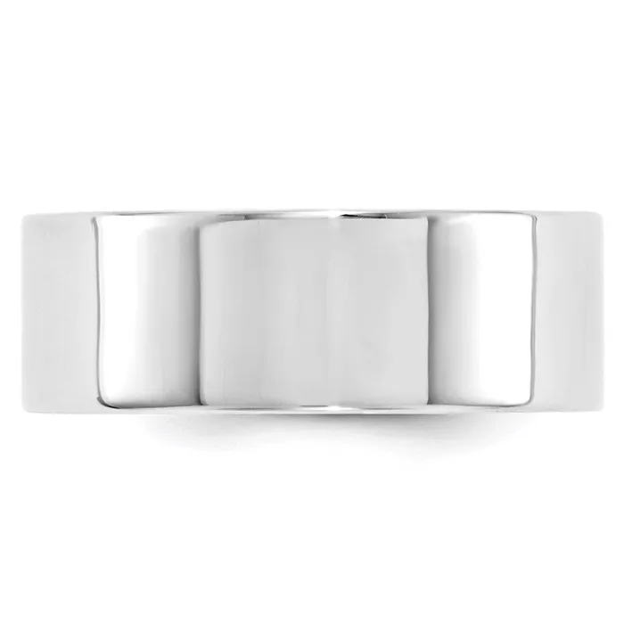 Rings Goldia Solid 14K White Gold 8mm Standard Flat Comfort Fit MensWomens Wedding Band Ring Size 45 Rings Goldia Solid 14K White Gold 8mm Standard Flat Comfort Fit MensWomens Wedding Band Ring Size 45