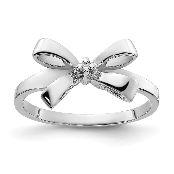 Rings Goldia Solid 14k White Gold AAA Simulated CZ Ring