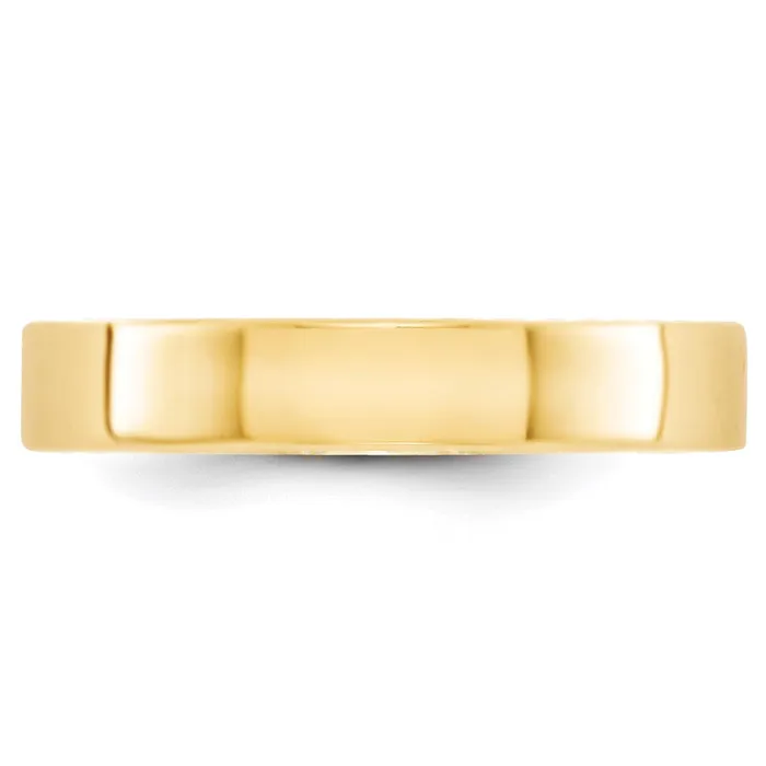 Rings Goldia Solid 14K Yellow Gold 4mm Light Weight Flat MensWomens Wedding Band Ring Size 9 Rings Goldia Solid 14K Yellow Gold 4mm Light Weight Flat MensWomens Wedding Band Ring Size 9