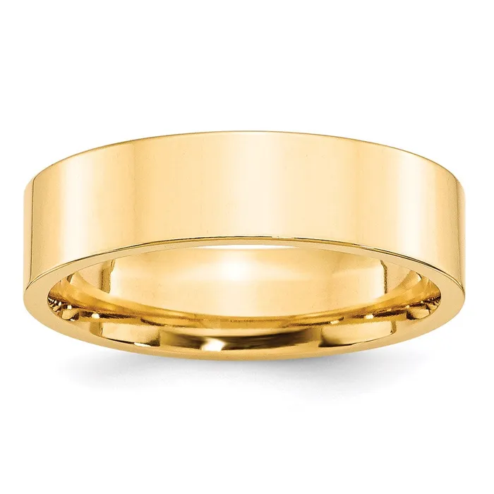 Rings Goldia Solid 14K Yellow Gold 6mm Standard Flat Comfort Fit MensWomens Wedding Band Ring Size 135 Rings Goldia Solid 14K Yellow Gold 6mm Standard Flat Comfort Fit MensWomens Wedding Band Ring Size 135