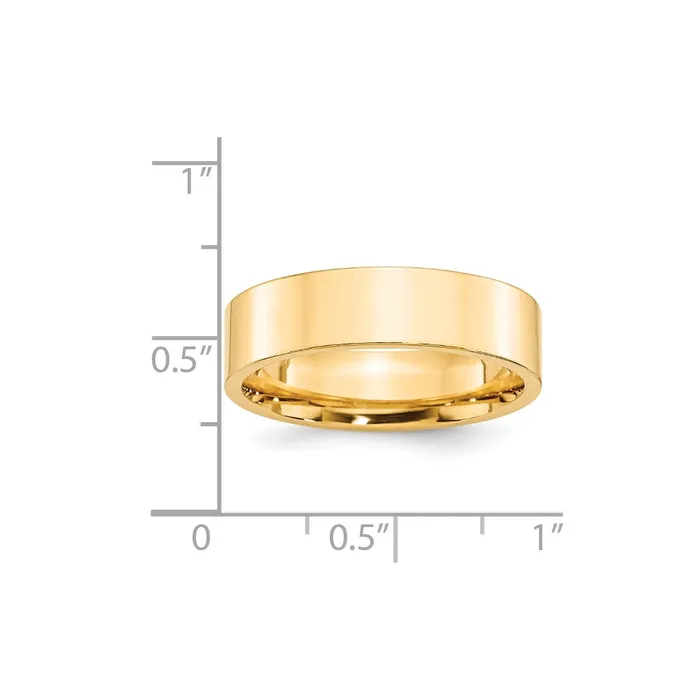 Rings Goldia Solid 14K Yellow Gold 6mm Standard Flat Comfort Fit MensWomens Wedding Band Ring Size 135 Rings Goldia Solid 14K Yellow Gold 6mm Standard Flat Comfort Fit MensWomens Wedding Band Ring Size 135