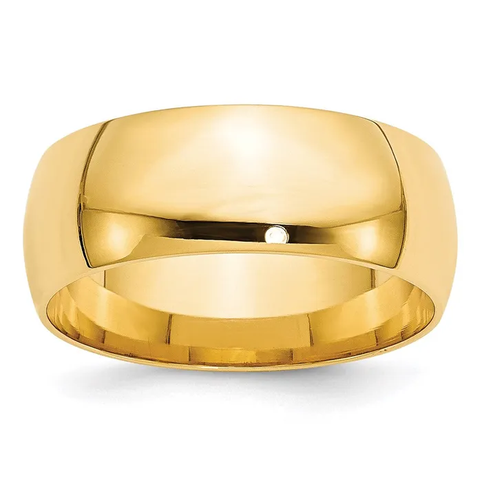 Rings Goldia Solid 14K Yellow Gold 8mm Light Weight Comfort Fit MensWomens Wedding Band Ring Size 105 Rings Goldia Solid 14K Yellow Gold 8mm Light Weight Comfort Fit MensWomens Wedding Band Ring Size 105